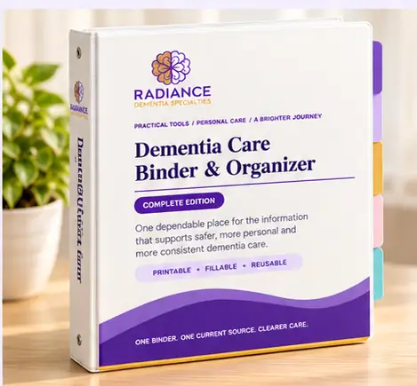 Radiance Dementia Care Binder and Organizer